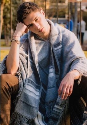 Alpaca grijze ponchos