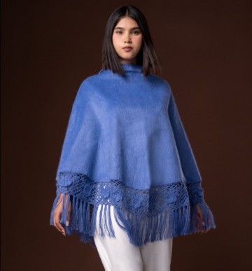 Alpaca poncho women