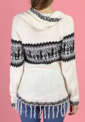 Alpaka pullover weiß