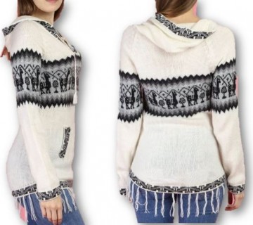 Alpaka pullover weiß