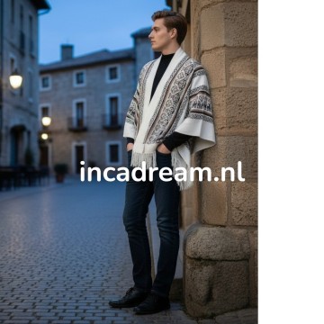 Alpaka poncho herren 1