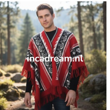Alpaka poncho herren 16