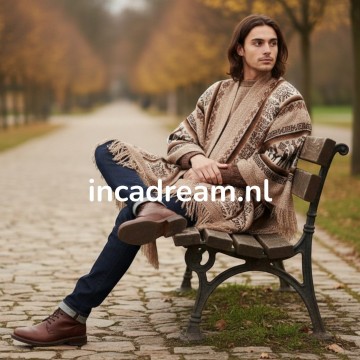 Alpaka poncho herren 23