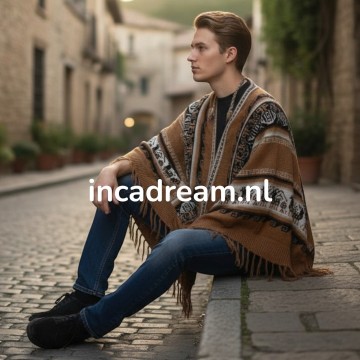 Alpaka poncho herren 28