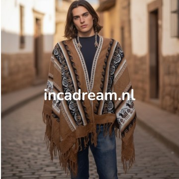 Alpaka poncho herren 37