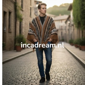 Alpaka poncho herren 40