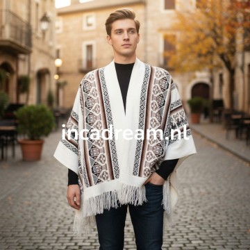 Alpaka poncho herren 6