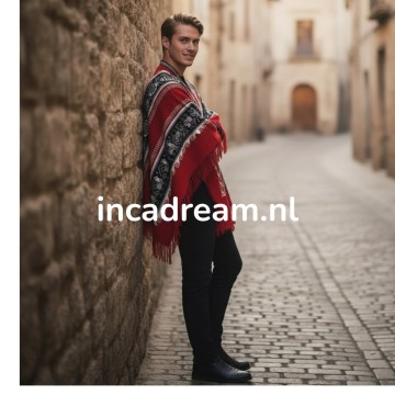 Alpaka poncho herren 8