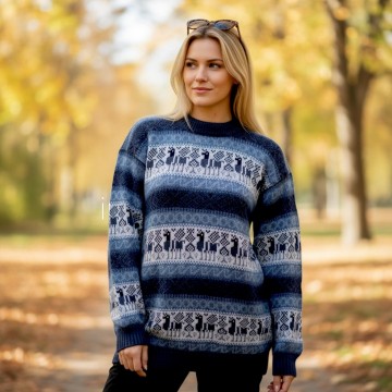 Alpaka pullover damen 60