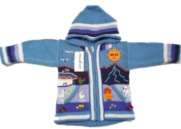 kinder strickjacke peru