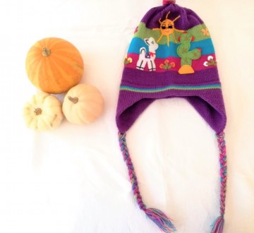 Strickmütze mit ohrenklappen bordeaux