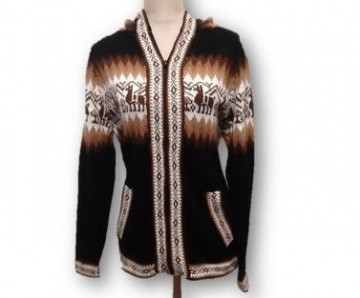 Black alpaca pullover