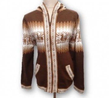 Brown alpaca sweater