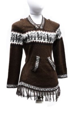 Alpaka pullover braun