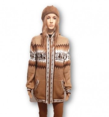 Camel alpacawol dames trui