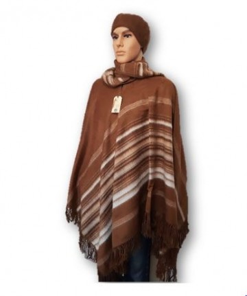 Camel heren winter poncho