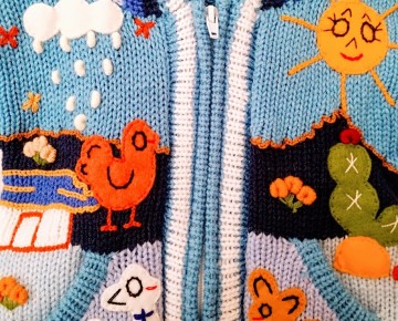 kinder strickjacke peru