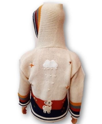 Creme blue kinder trui