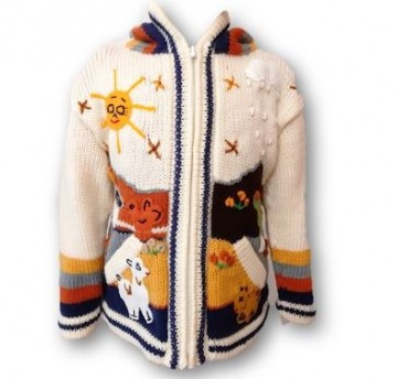 Creme blue kindervest