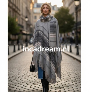 Dames poncho 3