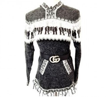 Donker grijs alpaca jumper