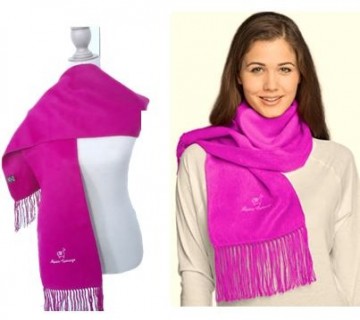 Fuchsia alpaca sjaal