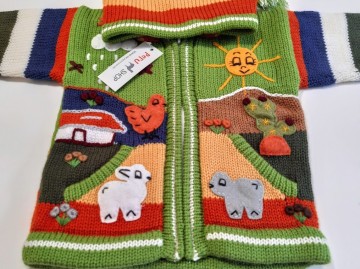 Peru kinder strickjacke