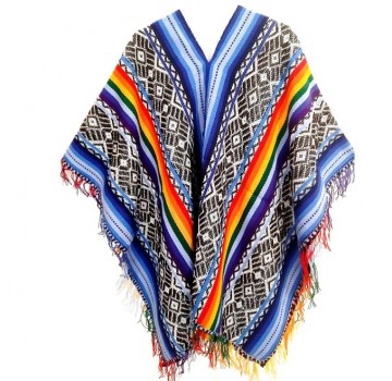 Heren peruaanse poncho
