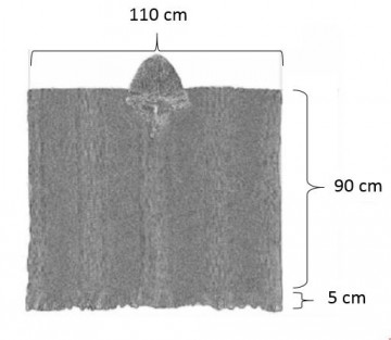 Maat tabel poncho met capuchon 4