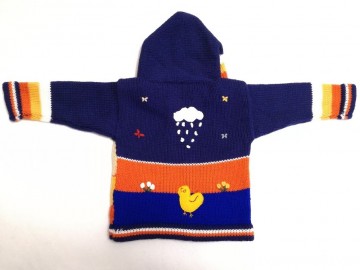Peru kinder strickjacke marine