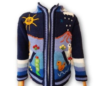 Marineblauw kinder vest