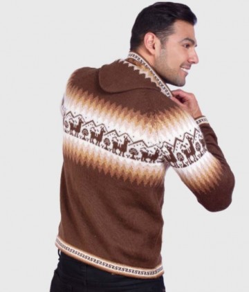 Men alpaca hoodie