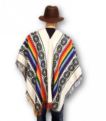 Mens poncho hoodie
