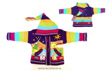 Peru kinder strickjacke fjord