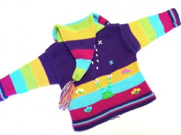 Peru kinder strickjacke fjord