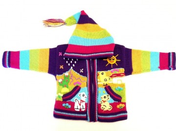 Peru kinder strickjacke fjord