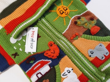 Peru kinder strickjacke