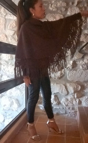 Poncho damen 54
