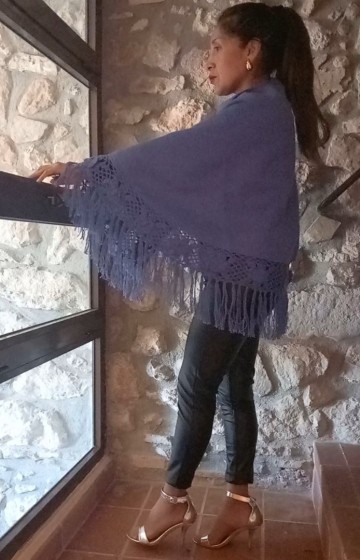 Poncho damen 60