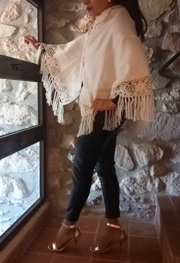 Poncho damen 78