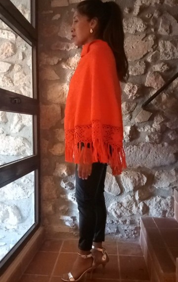 Poncho damen 84