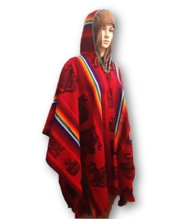 Poncho red
