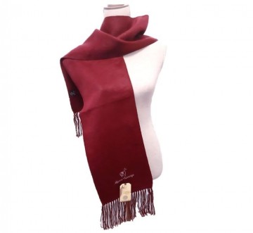 Wijn rood alpaca sjaal