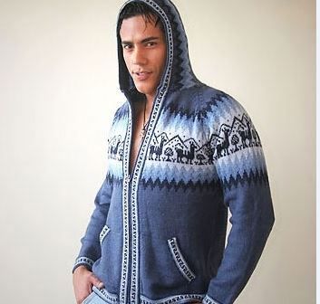 alpaka strickjacke herren